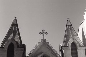 black-and-white-church