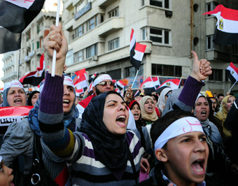 Egyptians-protesting