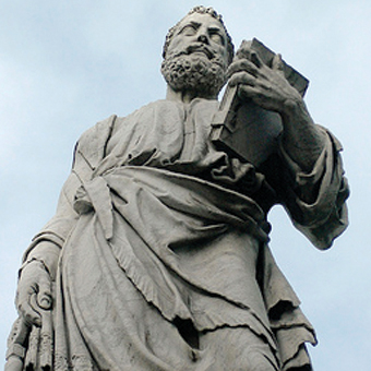 statue-of-saint-holding-bible