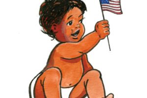 baby-holding-american-flag