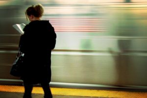 reading-in-train-station