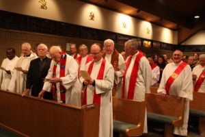 50th Anniversary Mass Clergy in pews