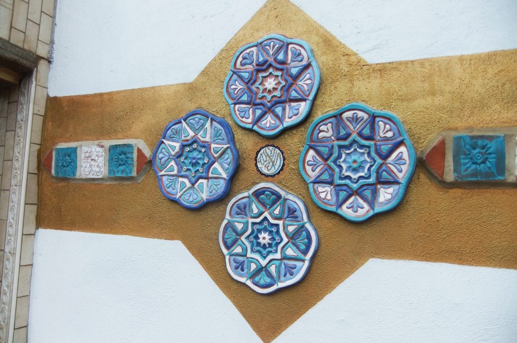 completed tiles at Al-Aqsa