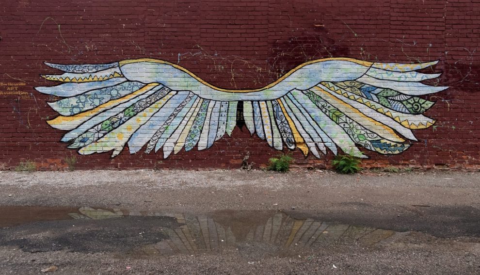 painting-of-wings-on-wall