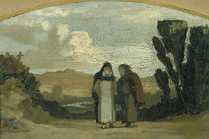 painting-of-two-monks-walking