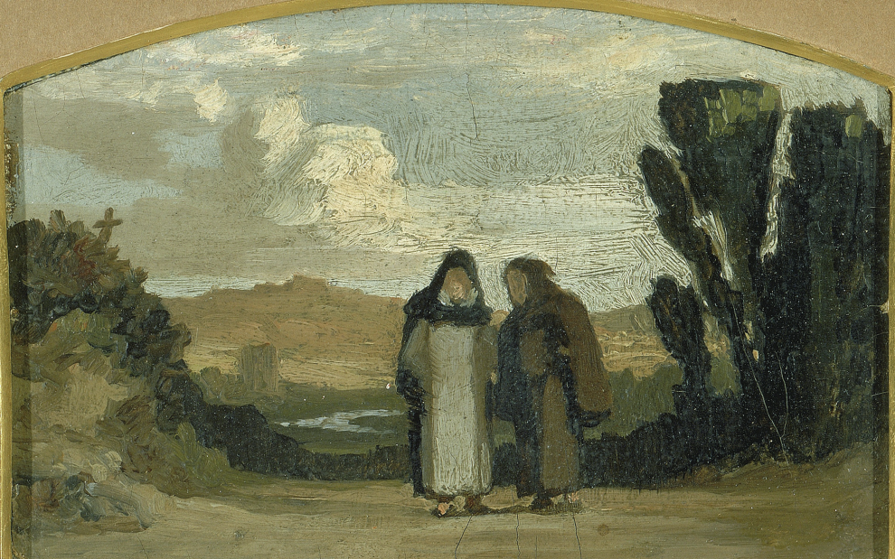 painting-of-two-monks-walking