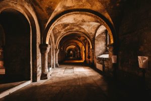 stone-hallway-in-a-monastery