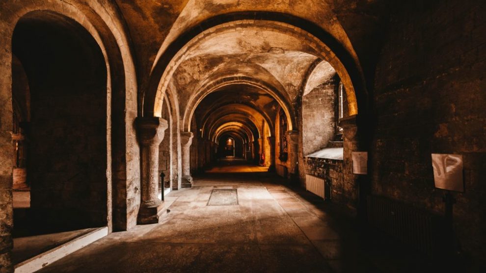 stone-hallway-in-a-monastery