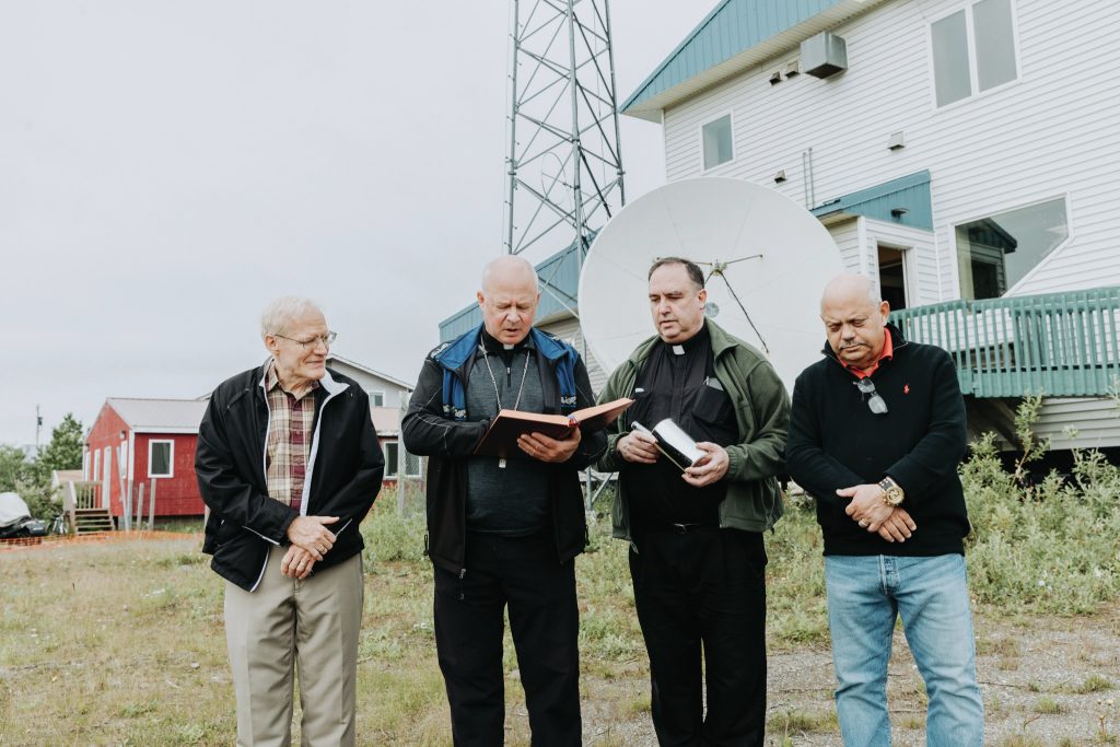 bishop-chad-zielinski blessing-the-knom-tower