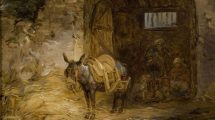 painting-of-a-donkey-at-the-nativity-scene