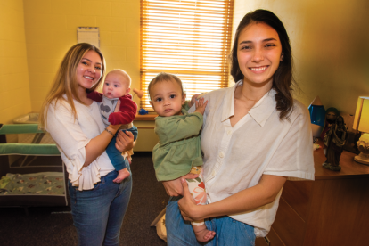 st-theresa-moms-angelina-and-katie-with-babies