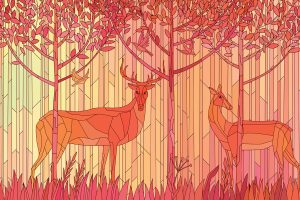 stained-glass-art-of-deer