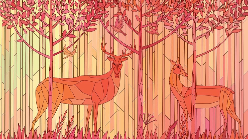 stained-glass-art-of-deer