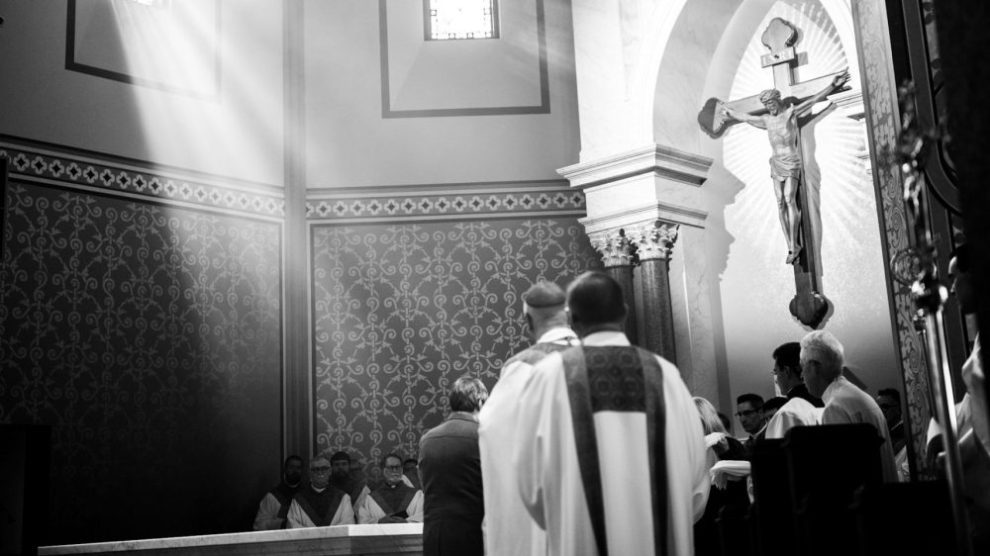 black-and-white-church-confirmation