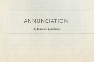 annunciation poem title and author name