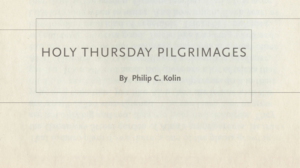 holy thursday pilgrimages poem title and author name