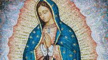 Mosaic of our lady of guadalupe