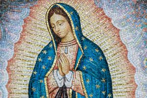 Mosaic of our lady of guadalupe