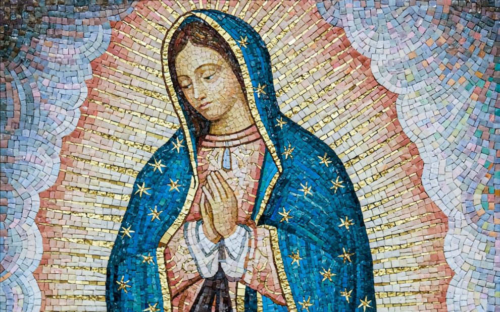 Mosaic of our lady of guadalupe