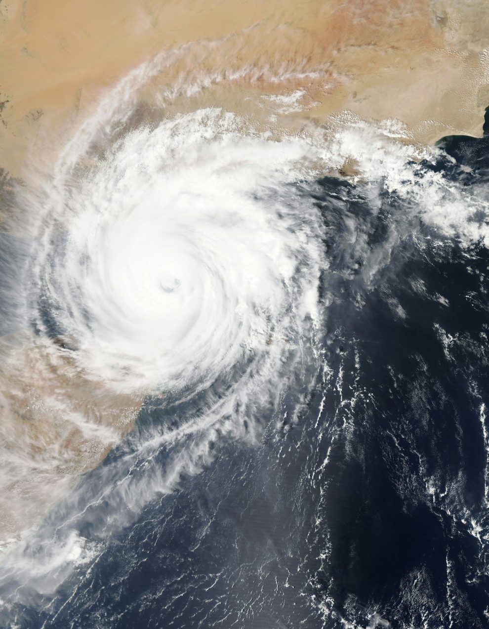 Satellite image of a storm