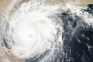 Satellite image of a storm