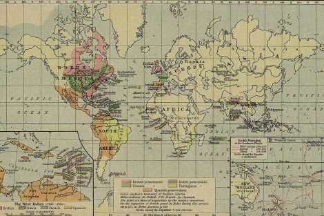 Map of colonial dominion