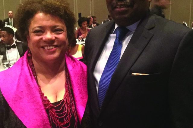 Angela P. Dodson and her husband