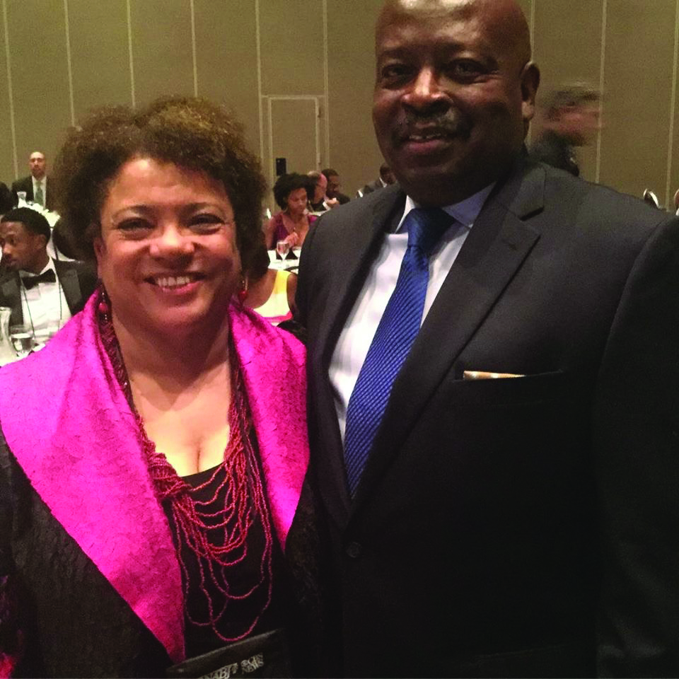 Angela P. Dodson and her husband