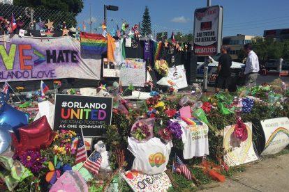 Memorial for Pulse nightclub shooting