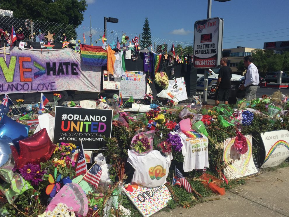 Memorial for Pulse nightclub shooting