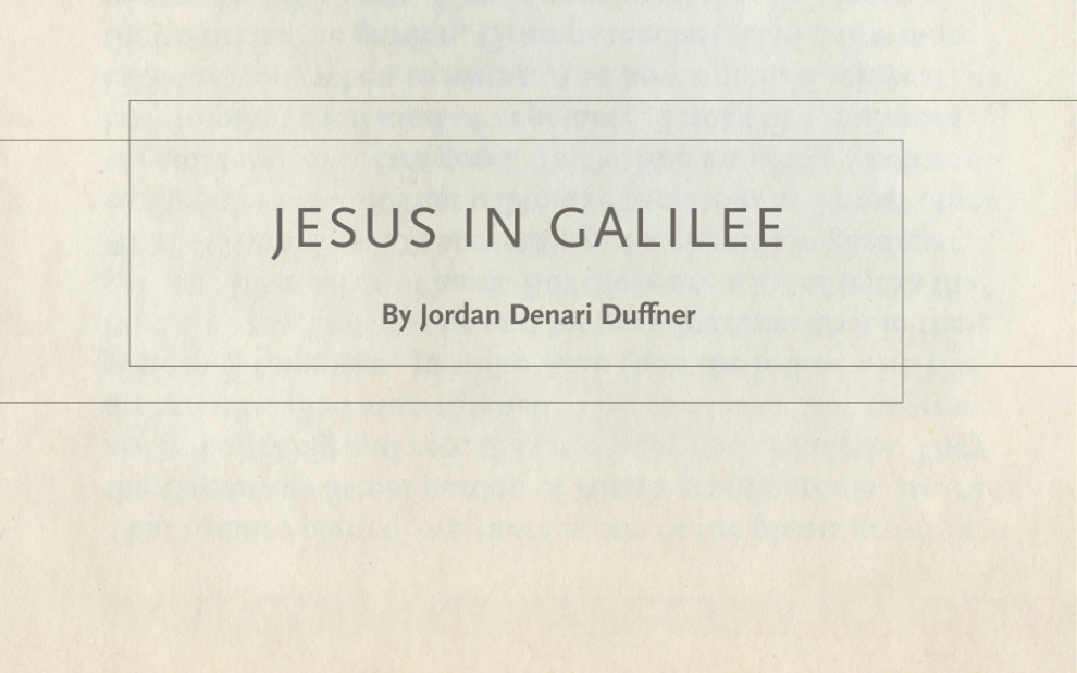 Jesus in Galilee