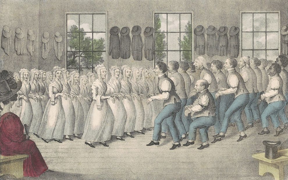 Shakers Near Lebanon illustration by Nathaniel Currier