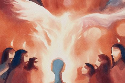 holy spirit appears to apostles