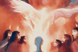 holy spirit appears to apostles