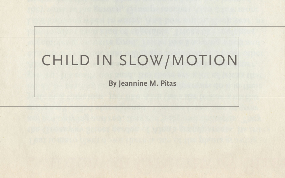 Child in slow/motion by Jeannine Pitas
