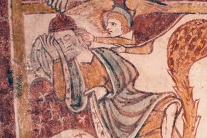 Angel visits a sleeping St. Joseph