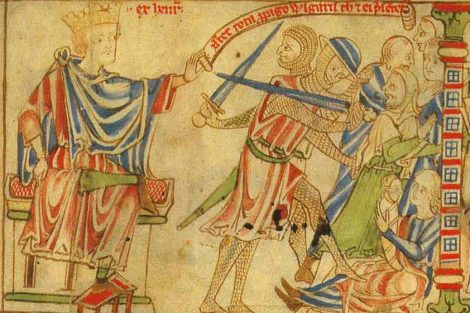 Henry II banishes Thomas Beckett's people