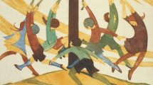 Painting of children playing
