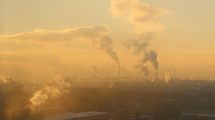 sky with air pollution