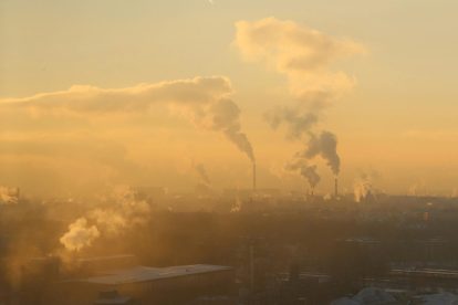 sky with air pollution