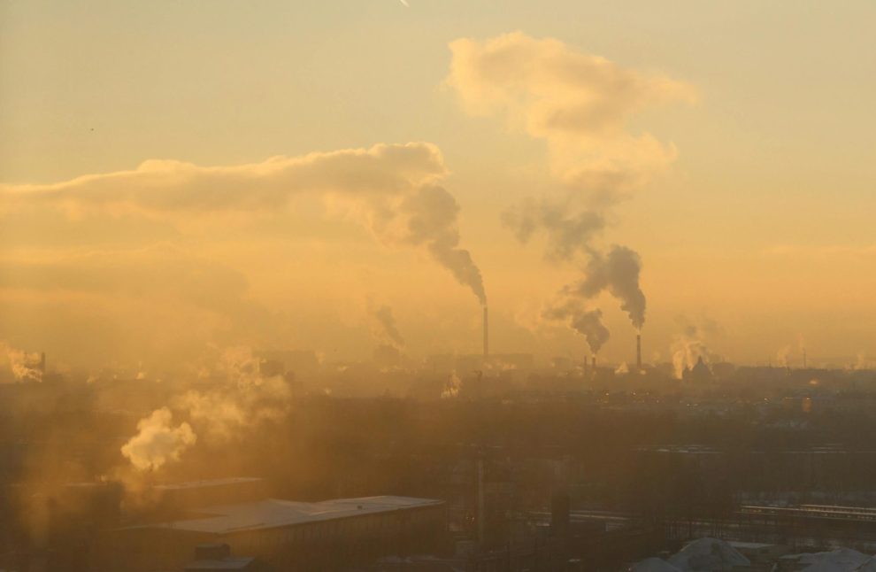 sky with air pollution