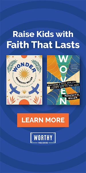 ad promoting the title Raise Kids with Faith that Lasts