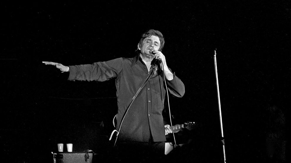 Johnny Cash performs in Bremen in 1972