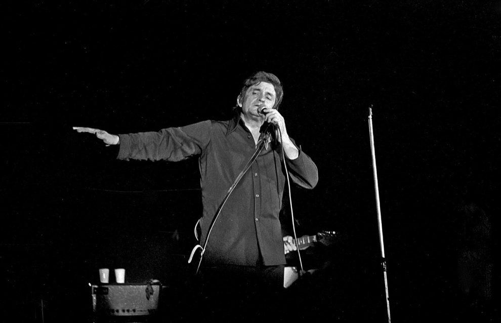 Johnny Cash performs in Bremen in 1972