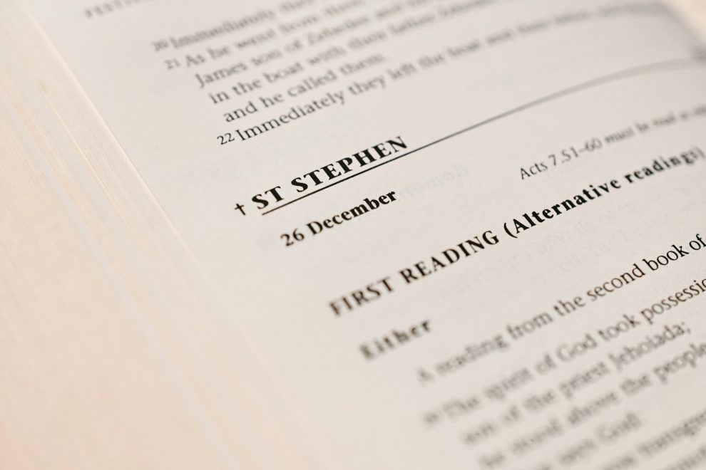 Page from a lectionary