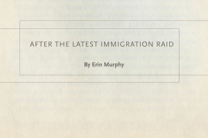 After the Latest Immigration Raid by Laura Reece Hogan
