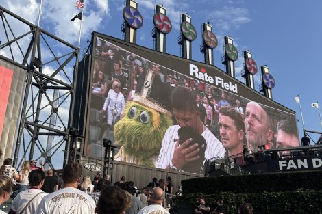 Pope Hat Night at White Sox game