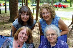 Ellyn Sanna with her three older sisters