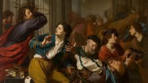 Christ driving the moneychangers from the temple