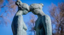 sculpture of two figures